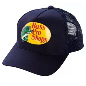 Brand New - Bass Pro Shops Trucker Hat - NAVY ** SHIPS WITHIN 24 HOURS **